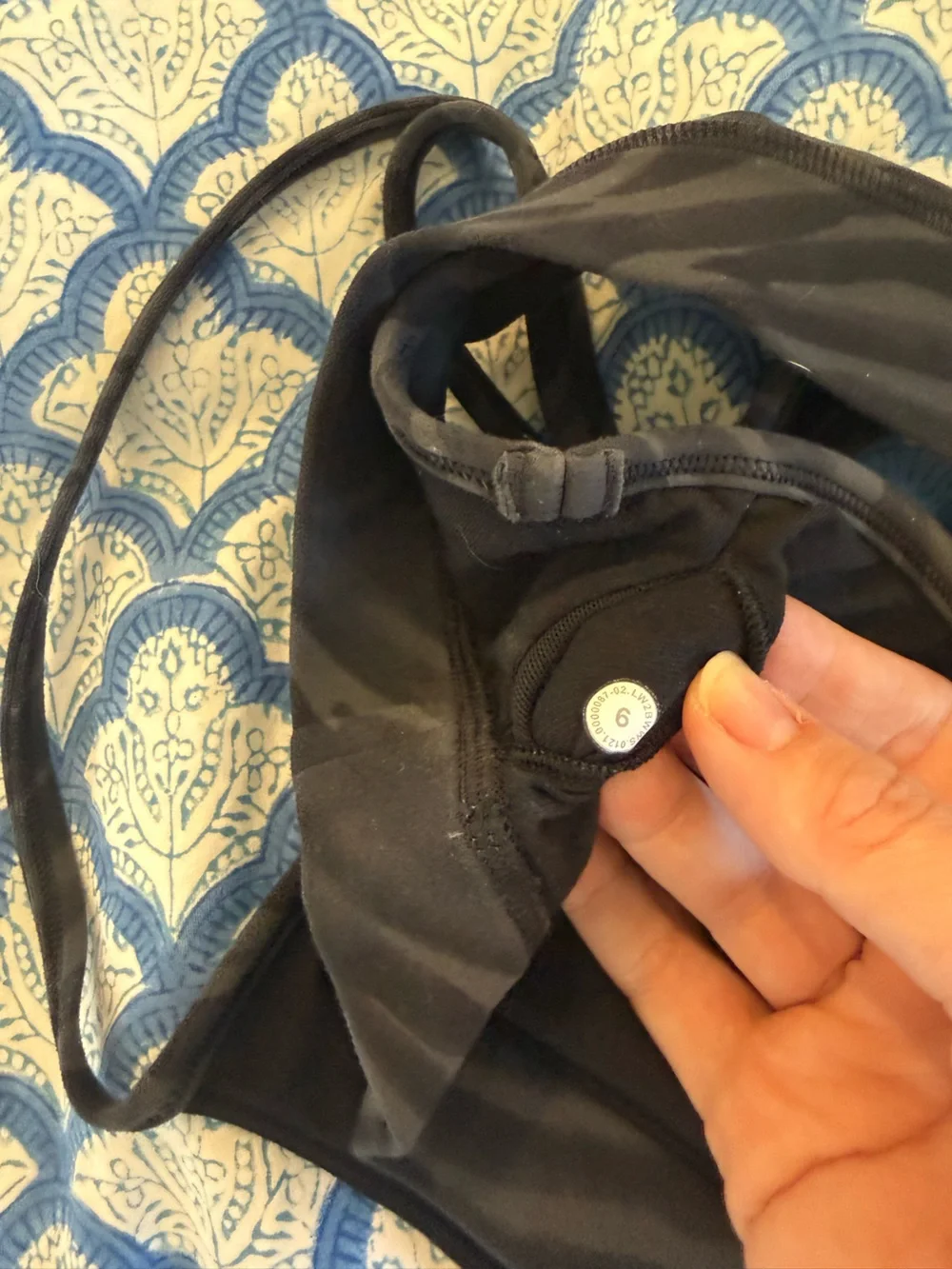 Lululemon Zebra Print Flow Y Sports Bra